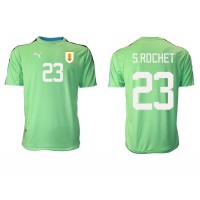 Koszulka piłkarska Urugwaj Sergio Rochet #23 Bramkarska Strój Domowy MŚ 2022 tanio Krótki Rękaw